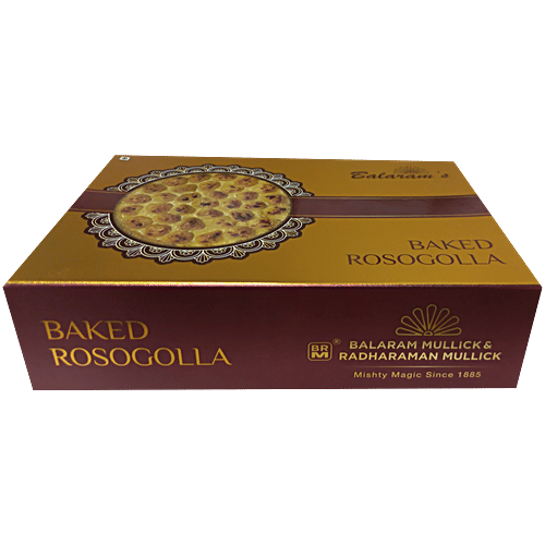 Balaram Mullick and Radharaman Mullick, Kolkata Baked Rosogolla, 500 g (10 pcs) 