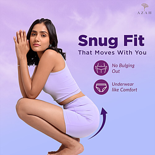 Azah Disposable Period Panty - L-XL, 4 pcs  Leak Proof, Rash Free, Overnight Protection, Postpartum Recovery