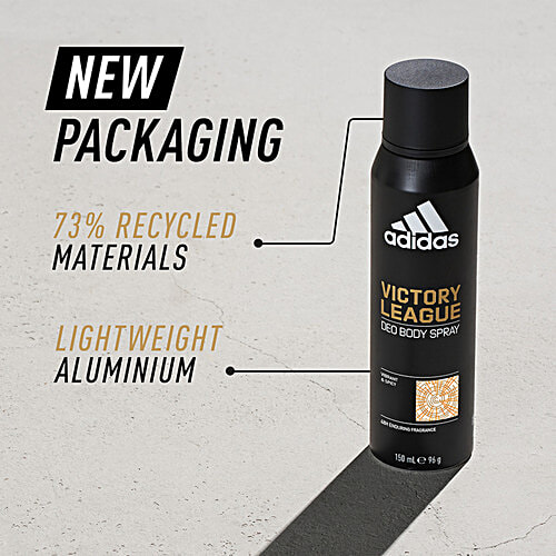 Adidas Victory League Deo Body Spray, 150 ml  48H Enduring Fragrance, Dynamisch & Wurzig