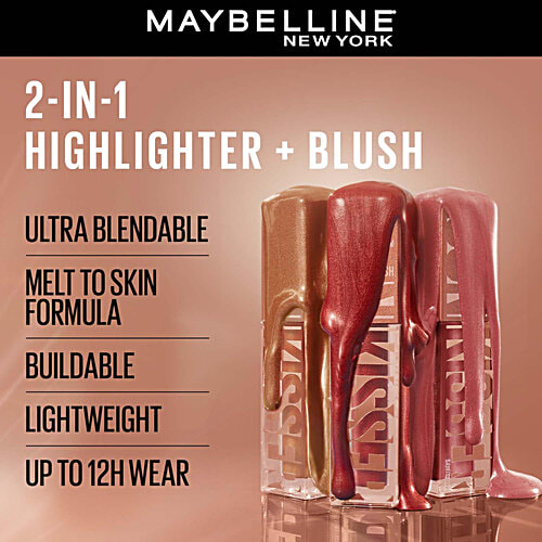 Maybelline New York Sunkisser Highlighter + Blush - 12H Wear, 4.7 g 01 Downtown Rush 