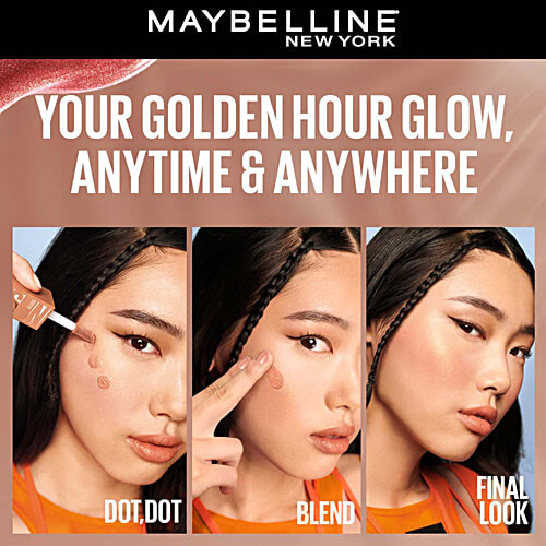 Maybelline New York Sunkisser Highlighter + Blush - 12H Wear, 4.7 g 08 Shades On 