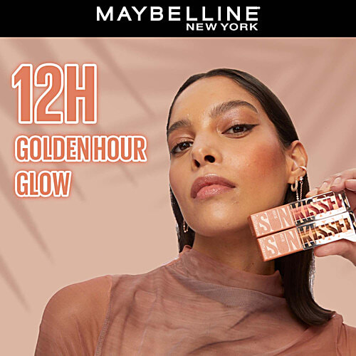 Maybelline New York Sunkisser Highlighter + Blush - 12H Wear, 4.7 g 11 Electric Bronze 