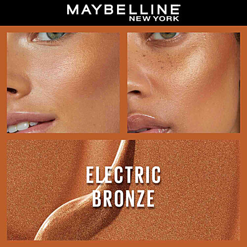 Maybelline New York Sunkisser Highlighter + Blush - 12H Wear, 4.7 g 11 Electric Bronze 