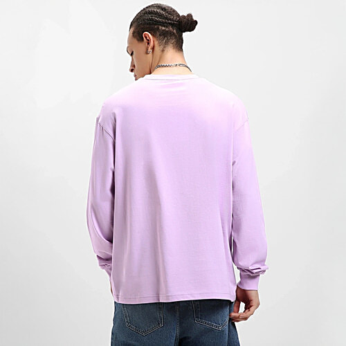 Bewakoof Men's Purple Certified Troublemakers (TJL) Graphic Printed Oversized T-shirt, 1 pc (Size - XL)