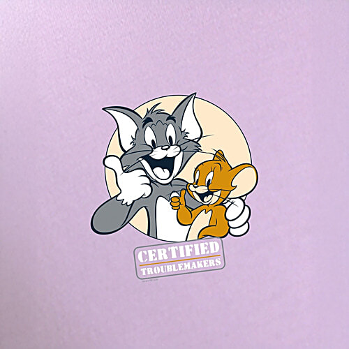 Bewakoof Men's Purple Certified Troublemakers (TJL) Graphic Printed Oversized T-shirt, 1 pc (Size - XL)