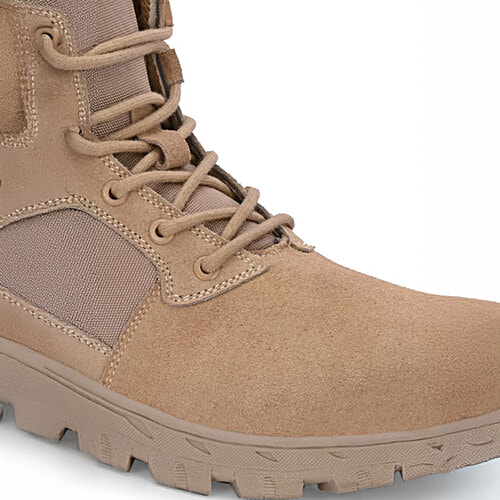 Hoversole Men's Warrior Beige Derby Boots, 1 Pair (Euro-43/UK-9) 