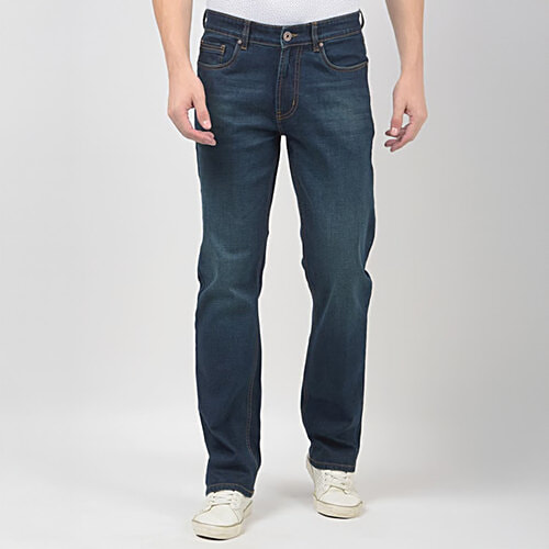 Numero Uno Dark Blue Regular Fit Sustainable Jeans RC77, 1 pc (Size - 36) 