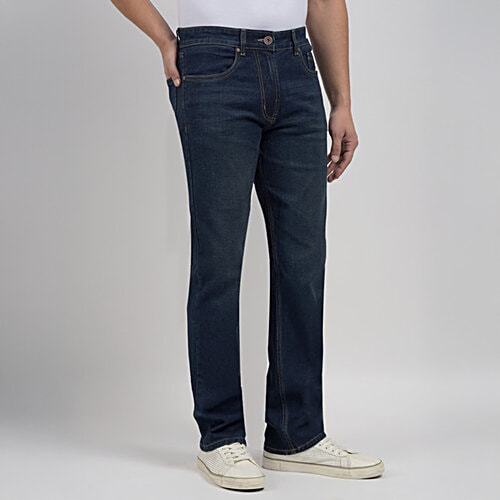 Numero Uno Dark Blue Straight Fit Sustainable Jeans RM78, 1 pc (Size - 34)