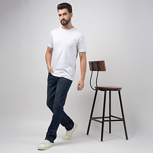 Numero Uno Dark Blue Straight Fit Sustainable Jeans RM78, 1 pc (Size - 34)