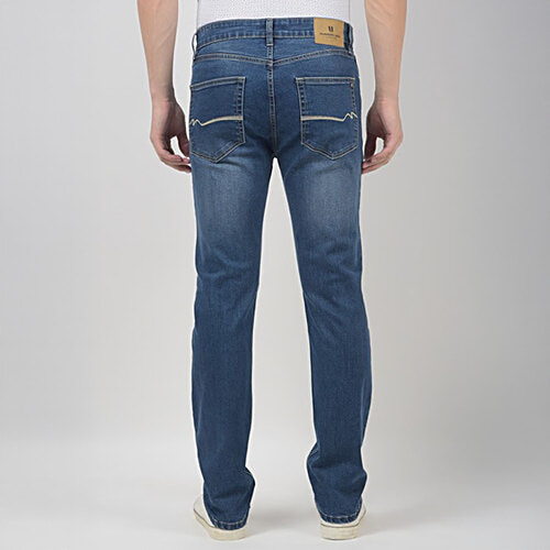 Numero Uno Mid Blue Slim Fit Sustainable Jeans RA73, 1 pc (Size - 34)