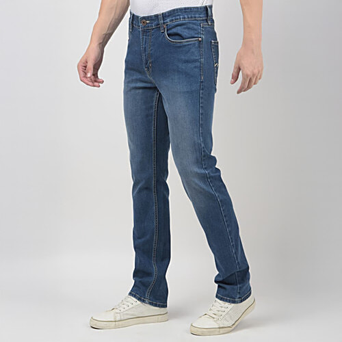 Numero Uno Mid Blue Slim Fit Sustainable Jeans RA73, 1 pc (Size - 36)