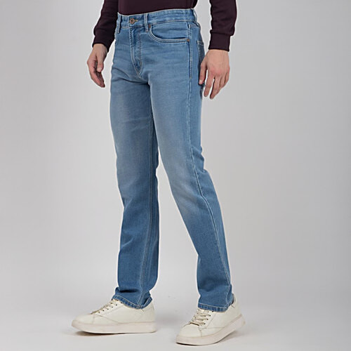 Numero Uno Mid Blue Straight Fit Sustainable Jeans RM94, 1 pc (Size - 34)