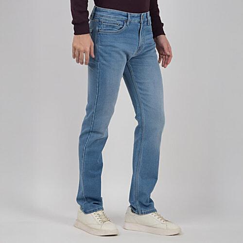 Numero Uno Mid Blue Straight Fit Sustainable Jeans RM94, 1 pc (Size - 34)