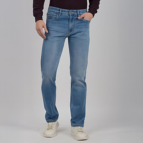 Numero Uno Mid Blue Straight Fit Sustainable Jeans RM94, 1 pc (Size - 34)