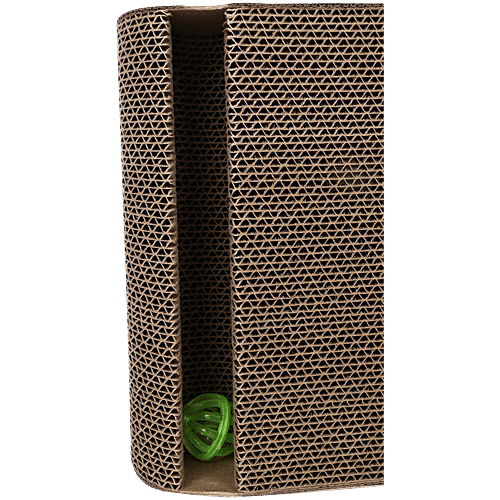 Basil Cat Cardboard Scratcher - With Ball, 1 pc