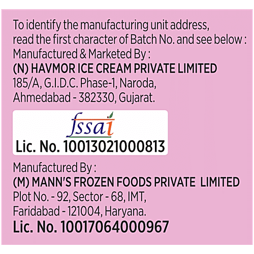 Havmor Mahabaleshwar Strawberry Ice Cream, 500 ml  