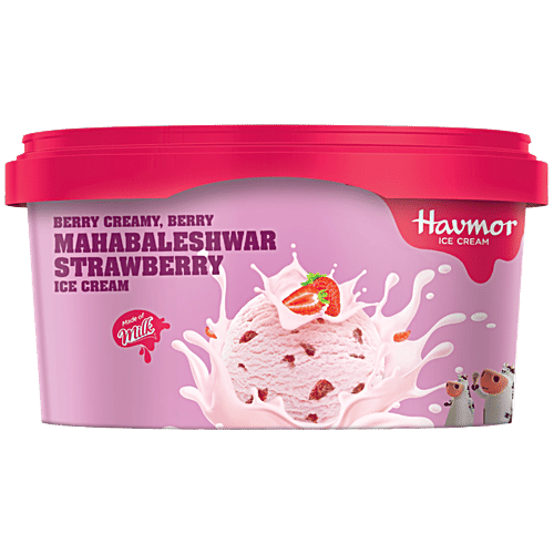 Havmor Mahabaleshwar Strawberry Ice Cream, 500 ml  