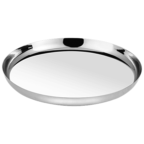 Anjali Stainless Steel Apple Thali/Plate - No.13, 1 pc