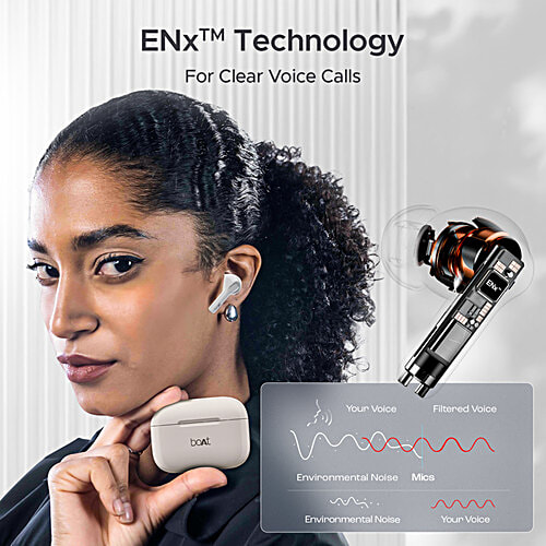 boAt Airdopes 161 TWS Earbuds - Pearl White, 1 pc  