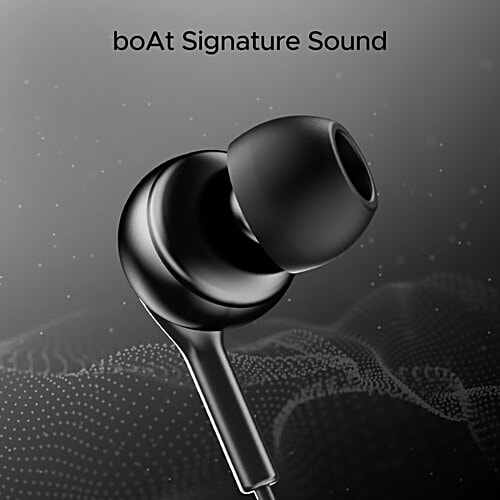 boAt Bassheads 100 C Wired Earphones - Black, 1 pc  