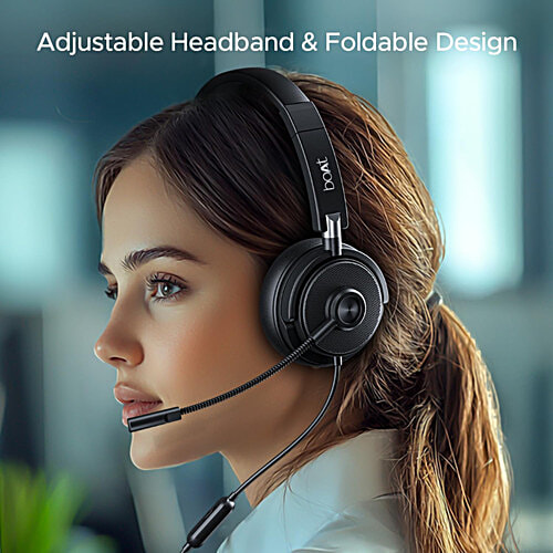 boAt Bassheads 900 Pro Wired Headphones - Black, 1 pc