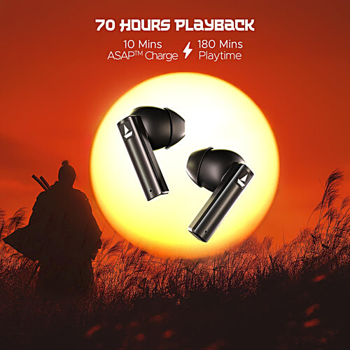 boAt Immortal Katana Blade 2.0 TWS Earbuds - Gunmetal Black, 1 pc