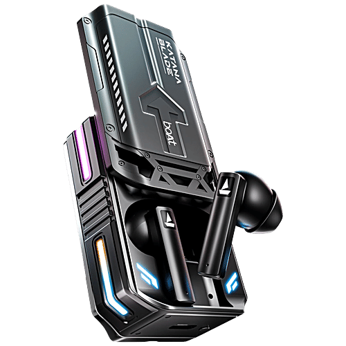 boAt Immortal Katana Blade 2.0 TWS Earbuds - Gunmetal Black, 1 pc