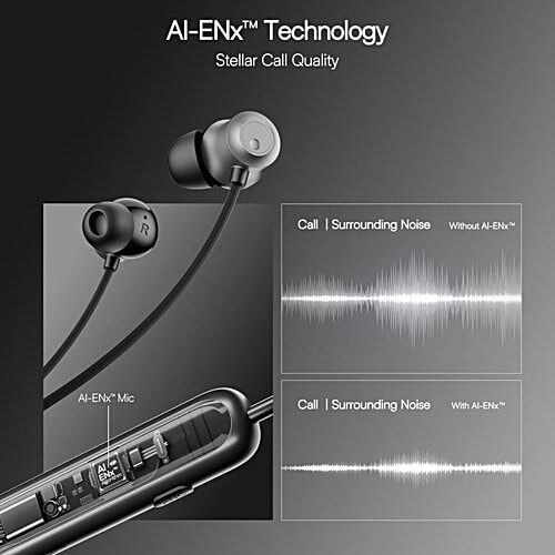 boAt Rockerz 210 ANC Bluetooth Neckband - Onyx Black, 1 pc