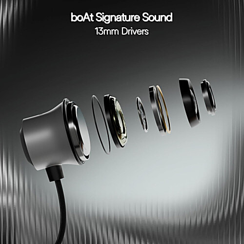 boAt Rockerz 210 ANC Bluetooth Neckband - Onyx Black, 1 pc