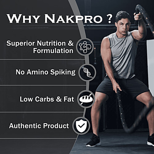 Nakpro Whey Platinum Protein Isolate - Chocolate Flavour, 1 kg  