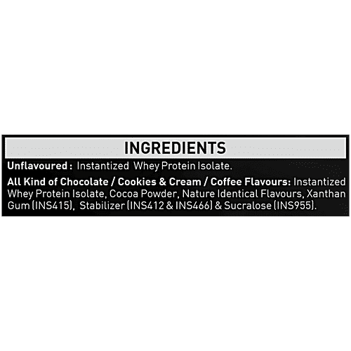 Nakpro Whey Platinum Protein Isolate - Chocolate Flavour, 1 kg  