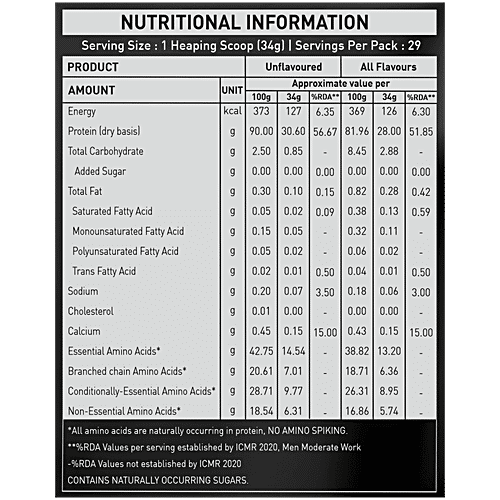 Nakpro Whey Platinum Protein Isolate - Chocolate Flavour, 1 kg  