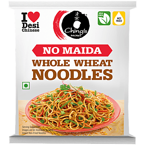Ching's Secret Whole Wheat Noodles, 280 g  High Fibre, No MSG & Palm Oil, No Maida