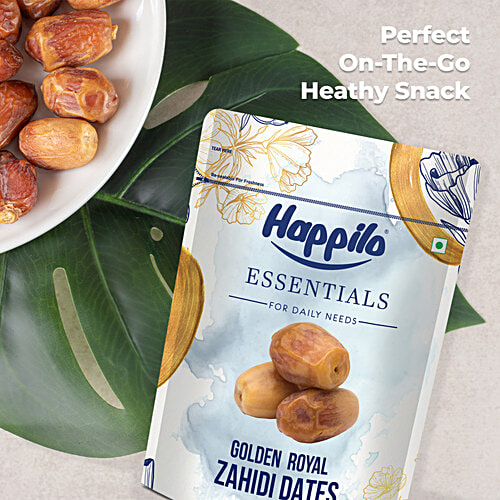Happilo Essentials Golden Royal Zahidi Dates, 500 g  