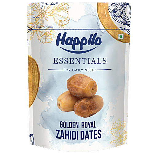 Happilo Essentials Golden Royal Zahidi Dates, 500 g  