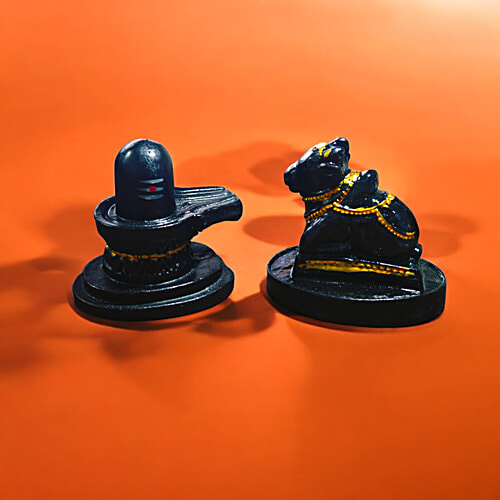 House of Festivals Shivling & Nandi - Black, 2 pcs