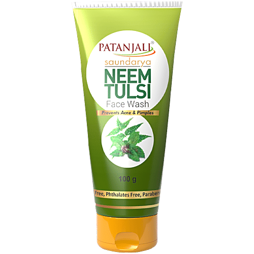 Patanjali Saundarya Neem Tulsi Face Wash, 100 g  