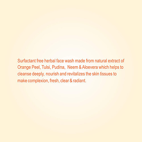 Patanjali Orange Aloevera Face Wash, 100 g  