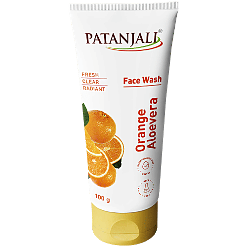 Patanjali Orange Aloevera Face Wash, 100 g  