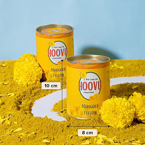 Hoovu Fresh Marigold Yellow Colour, 80 g  