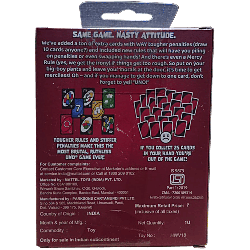 Mattel Games UNO Show ‘Em No Mercy Card Game, 1 pc  