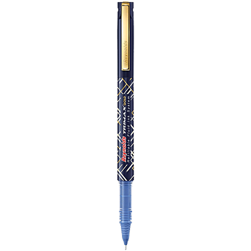Reynolds Trimax Gold Roller Ball Pen Set - Blue, 1 pc  Premium Pen, Refillable Fluid Ink System, Waterproof Ink, Advanced Fluid Ink Technology, Max Write Length, Max Precision & Max Smoothness