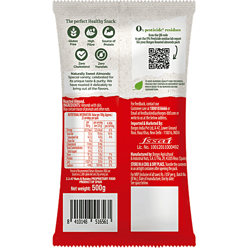 Borges Almonds Roasted, 500 g