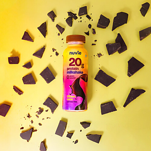 Nuvie Lactose Free Chocolate Protein Milkshake, 250 ml  