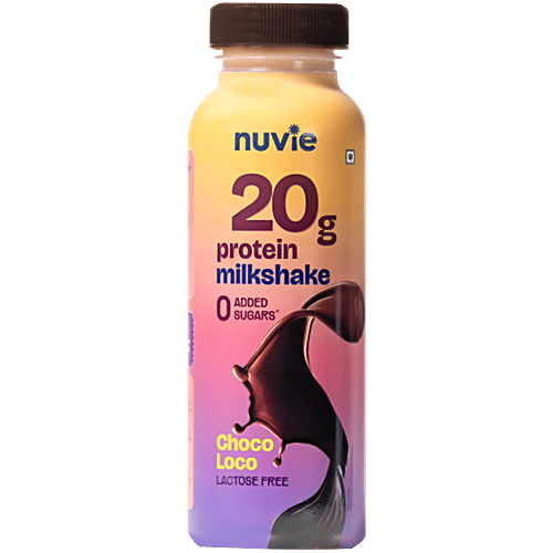 Nuvie Lactose Free Chocolate Protein Milkshake, 250 ml  