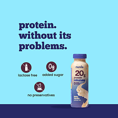 Nuvie Lactose Free Vanilla Protein Milkshake, 250 ml