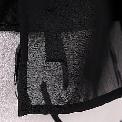 Pearlfiesta Islamic Bubble Chiffon Hijab/Scarf - For Women, Black, 1 pc