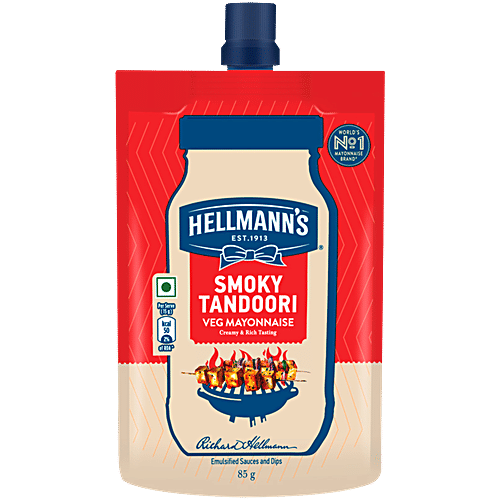 Hellmann's Smoky Tandoori Mayonnaise, 85 g Creamy & Rich Tasting, Emulsified Sauces & Dips