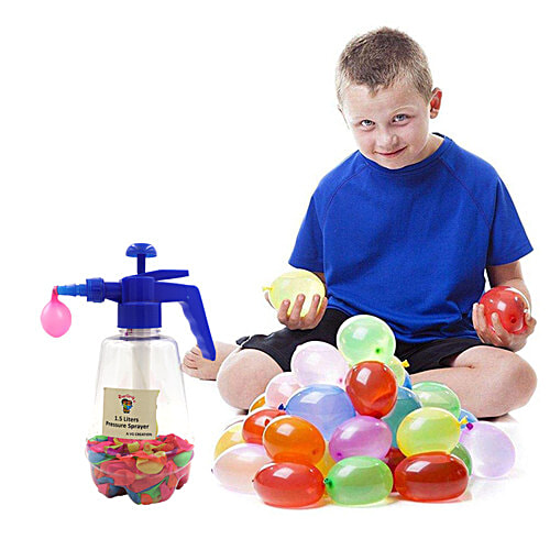 Darling Toys Multicolour Ballons With Pressure Sprayer, Pack of 1 (1.5 L)