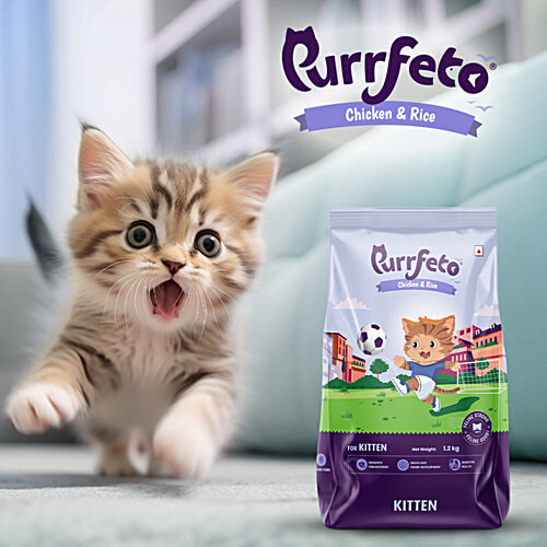 Purrfeto Chicken & Rice - Dry Kitten Food, 1.2 kg